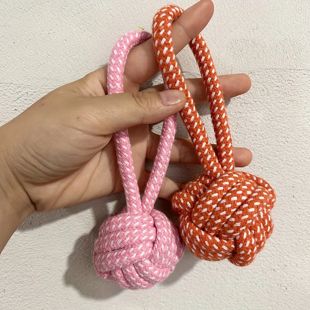 Balle résistante et durable de couleurs rose et rouge de Boutiquechien
