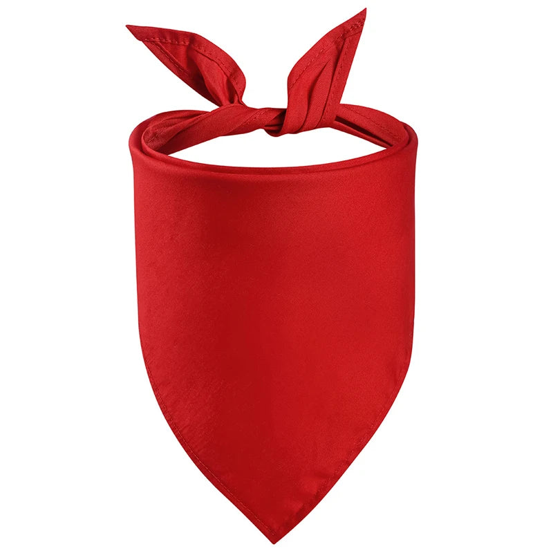 Bandana pour chien de couleur rouge de couleur unie. Image produit Boutiquechien