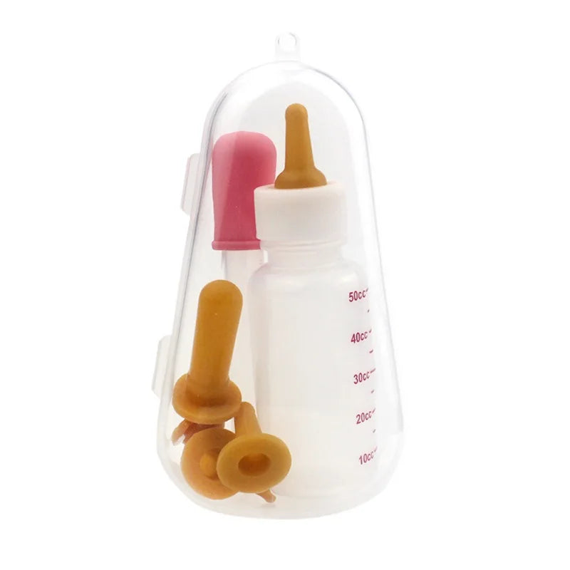 biberon chiot en packaging de couleur rose. Image produit Boutiquechien