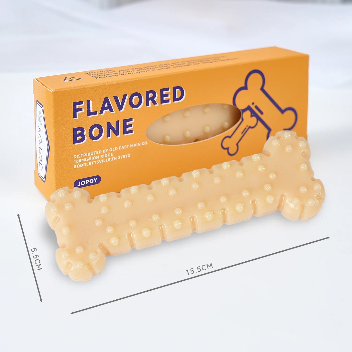 os résistant pour chien à mâchouiller. Le jouet mesure 15,5cm de longueur et 5.5 cm de large. Image produit Boutiquechien