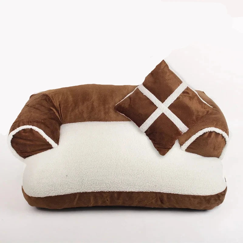 canapé chien design de couleur brun et noir. Image produit Boutiquechien
