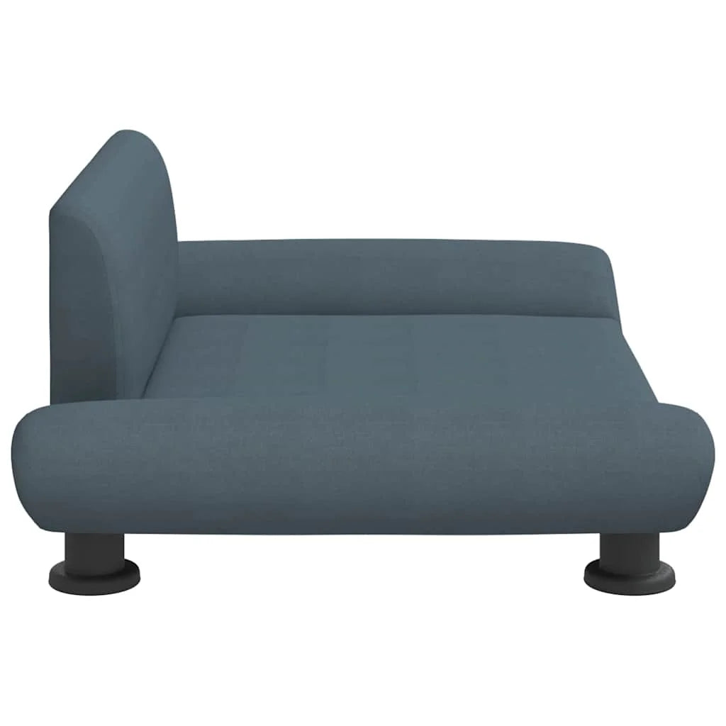 canapé chien de couleur gris foncé avec une vue de côté. Image produit Boutiquechien