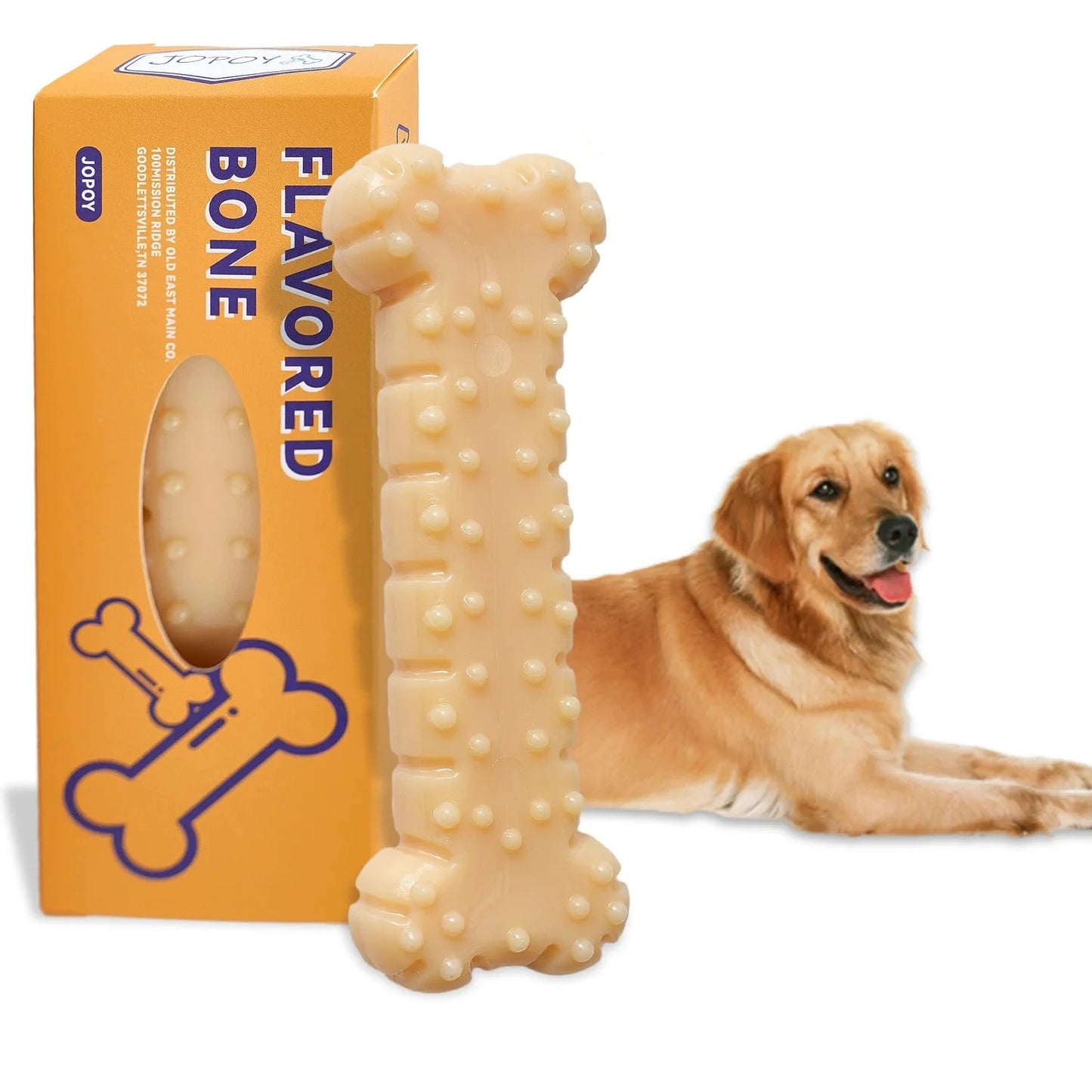 OS non toxique pour chien de couleur beige. Image produit Boutiquechien