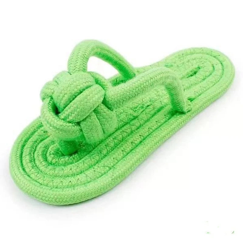 Claquette pour chien de couleur vert en nylon renforcé. Image produit Boutiquechien