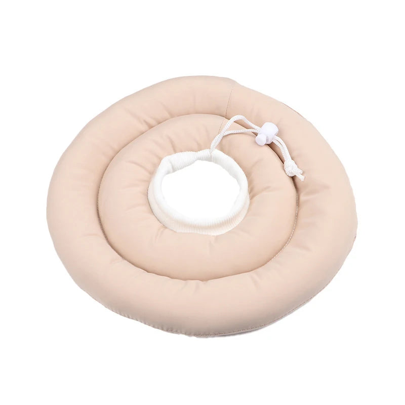 Collerette pour chien de couleur blanc ronde. Image produit Boutiquechien