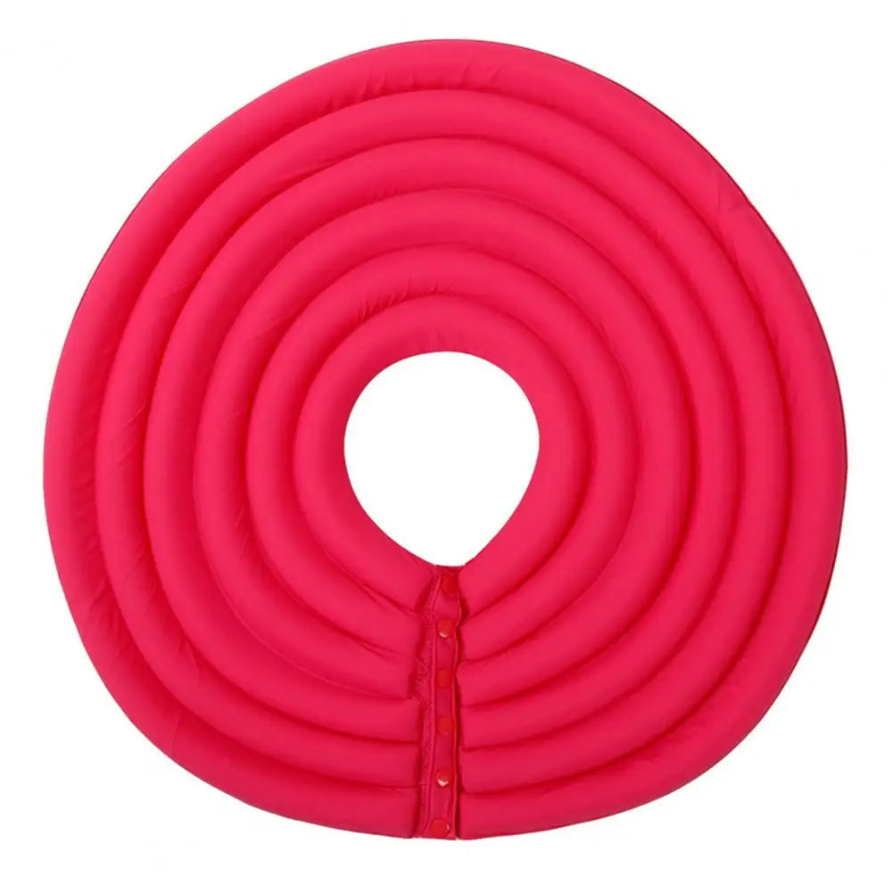 Collerette pour chien de couleur rouge en forme de rond. Image produit Boutiquechien