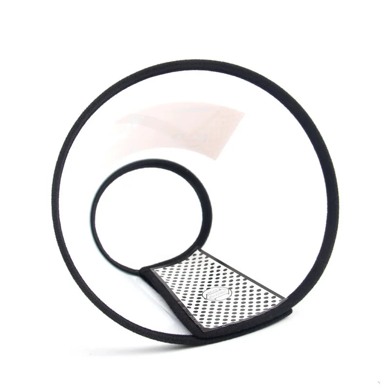 Collerette transparente pour chien de couleur noir. Image produit Boutiquechine