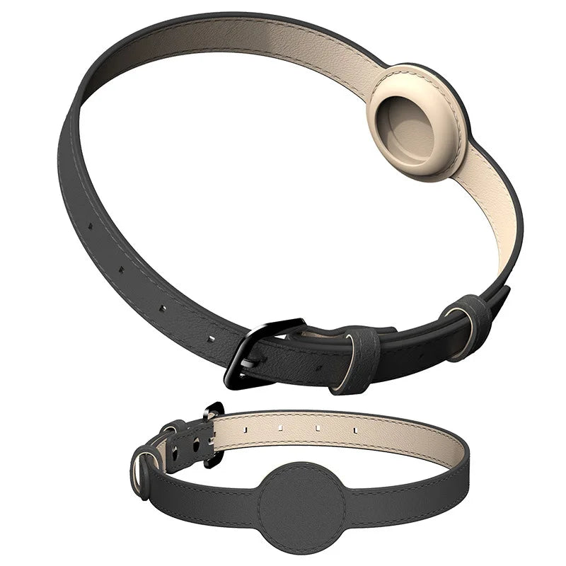 collier chien pour AirTag de couleur noir de Boutiquechien