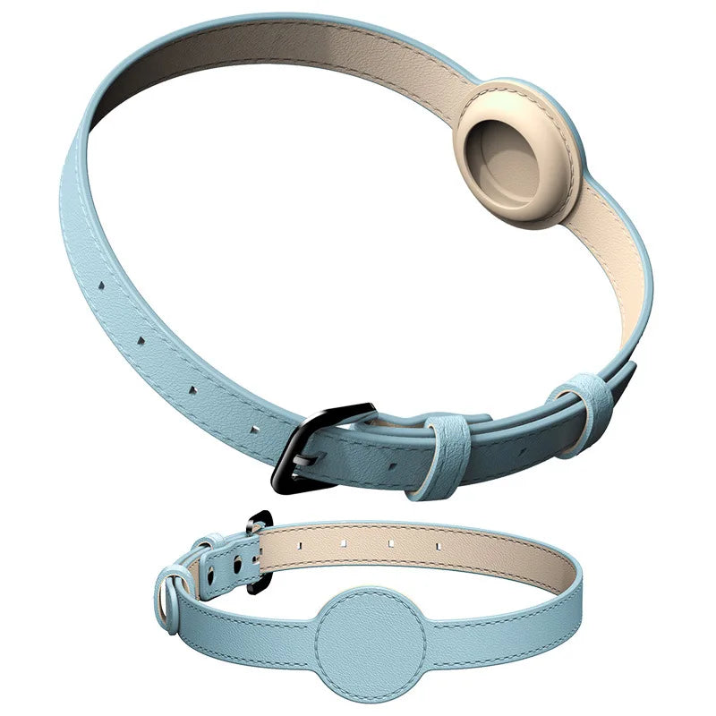 collier chien pour AirTag bleu de Boutiquechien