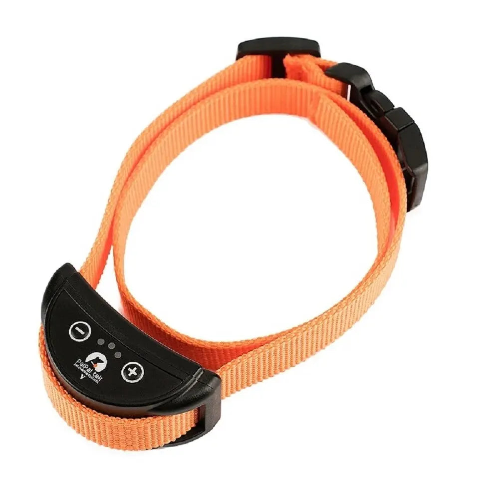 collier pour chien anti-aboiement orange rechargeable. Image produit Boutiquechien