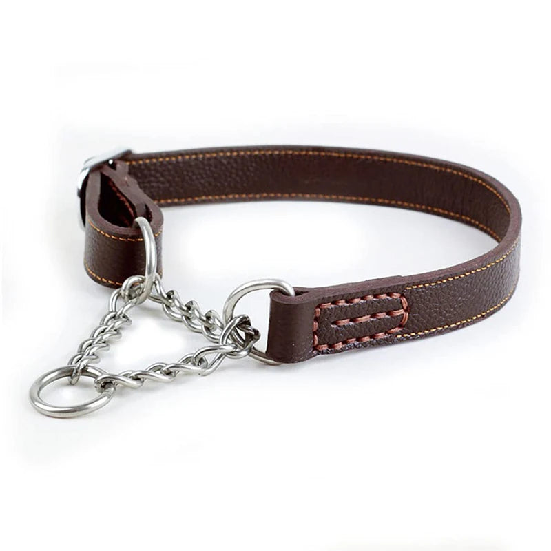 collier dressage pour chien de couleur brun anti traction de Boutiquechien