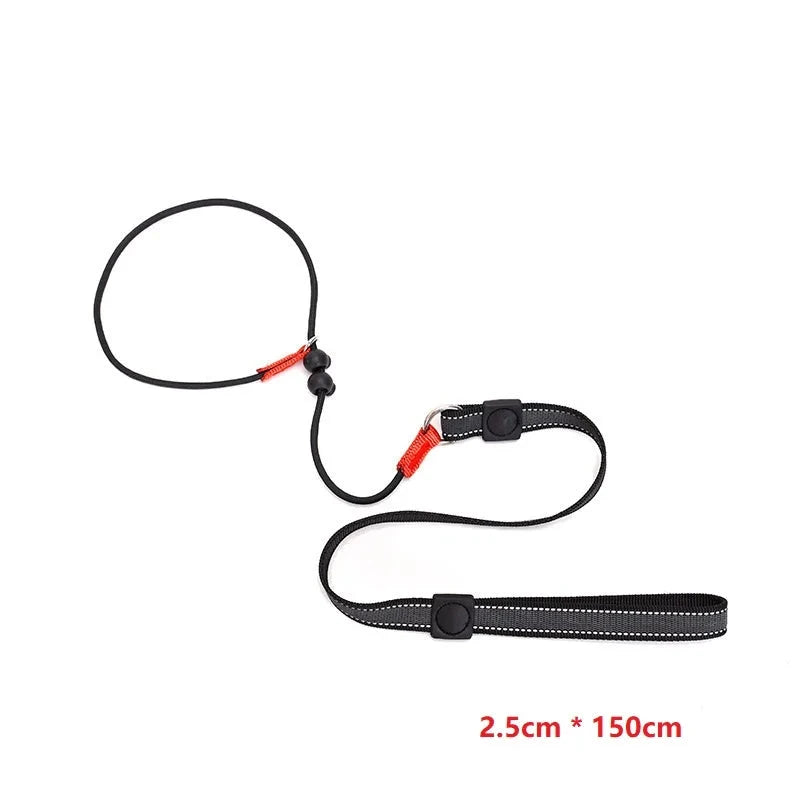 laisse étrangleur chien réfléchissant de couleur noir. Image produit Boutiquechien
