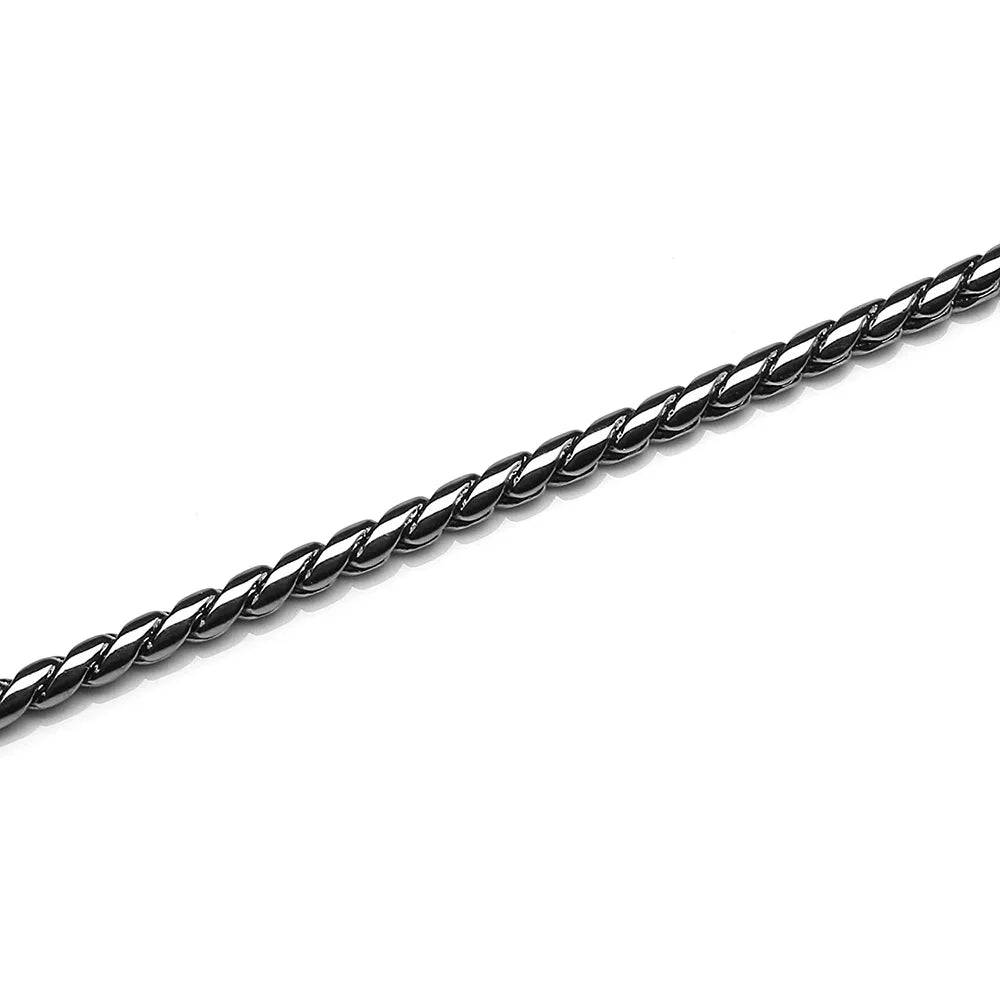 collier chien étrangleur de couleur noir et fin. Image produit Boutiquechien