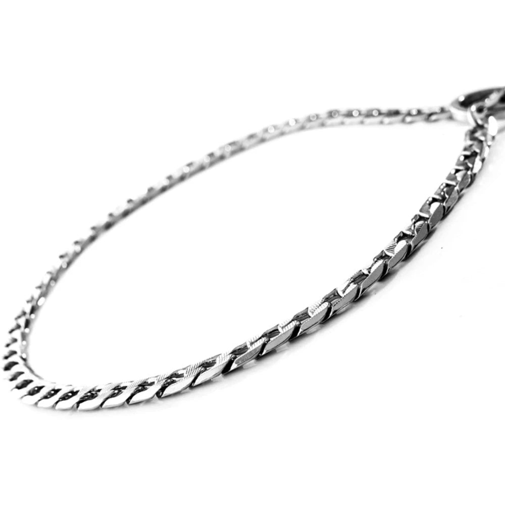 collier étrangleur chien de couleur métal posé sur une surface blanche. Image produit Boutiquechien