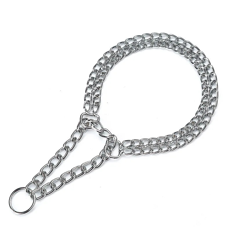 Collier chien étrangleur avec double épaisseur. image produit Boutiquechien