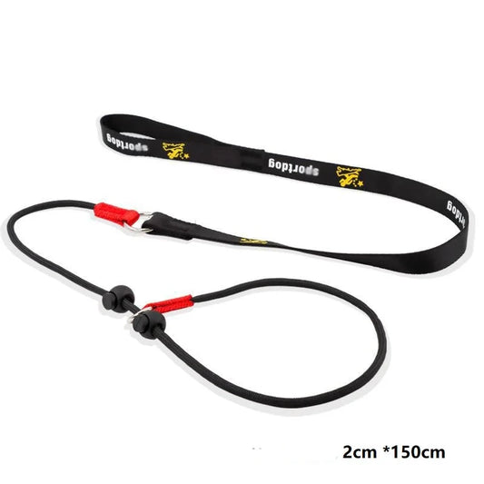laisse pour chien étrangleur de couleur noir avec pour tailles 1m50. Image produit Boutiquechien
