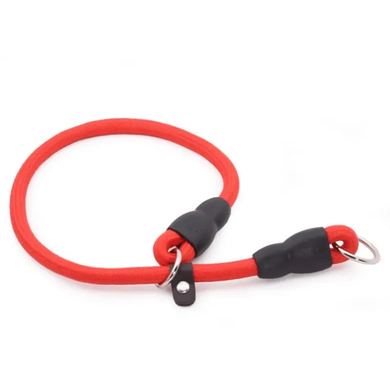 collier pour chien étrangleur de couleur rouge. Image produit Boutiquechien