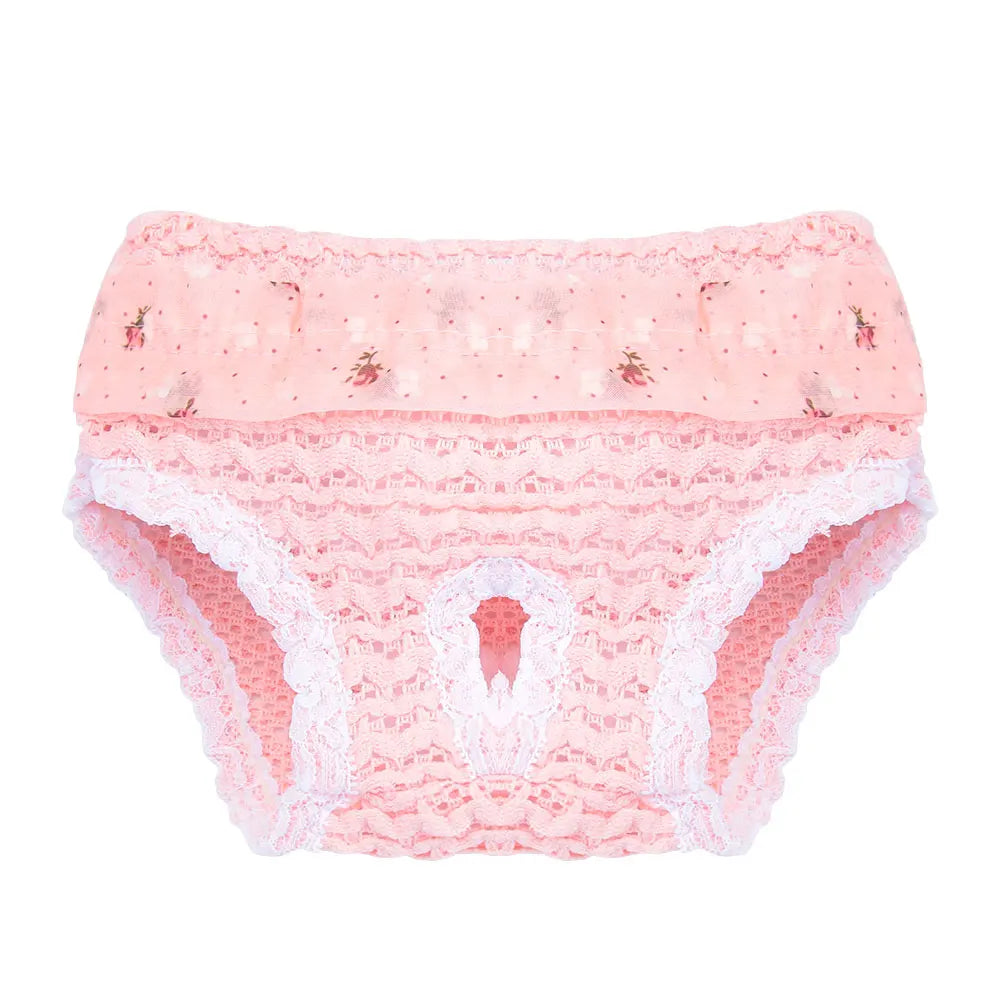 Culotte pour chien de couleur rose pour les petits chiens. Image produit Boutiquechien