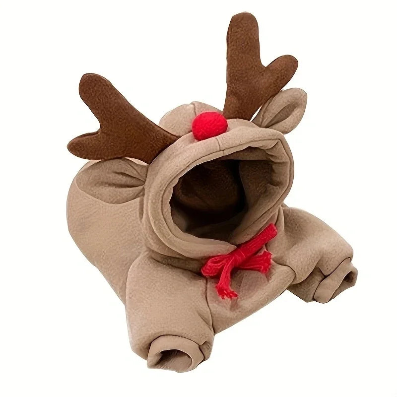 cerf pour chien de couleur brun en forme de déguisement. Image produit Boutiquechien