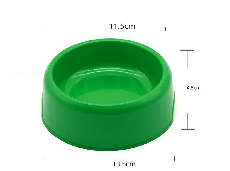 Gamelle chiot de couleur vert de boutiquechien avec toutes les dimensions de la gamelle chien