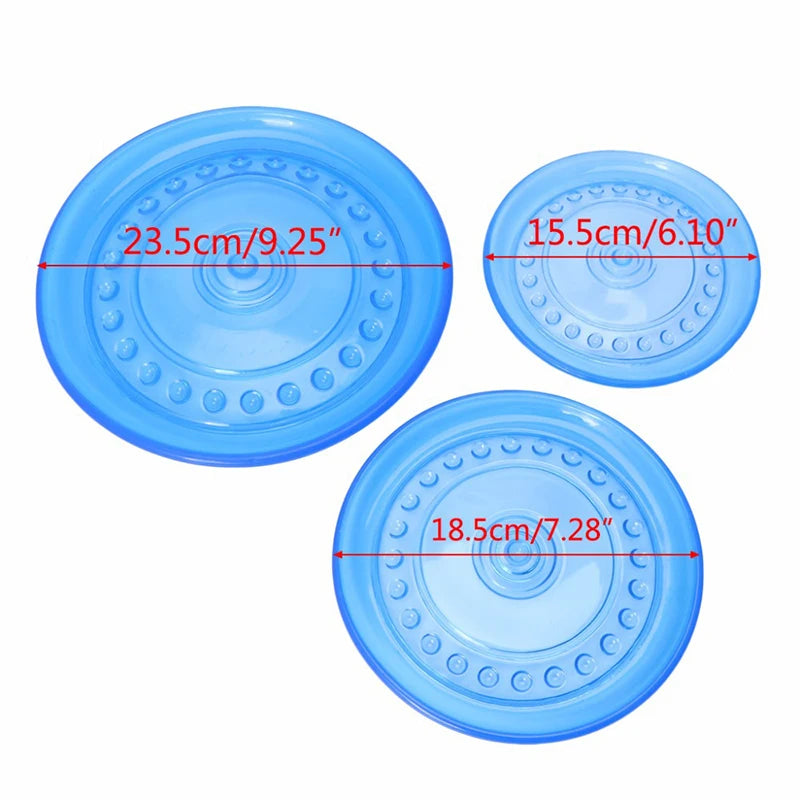 Dimension total des Frisbee pour chien résistant bleu. Image produit Boutiquechien