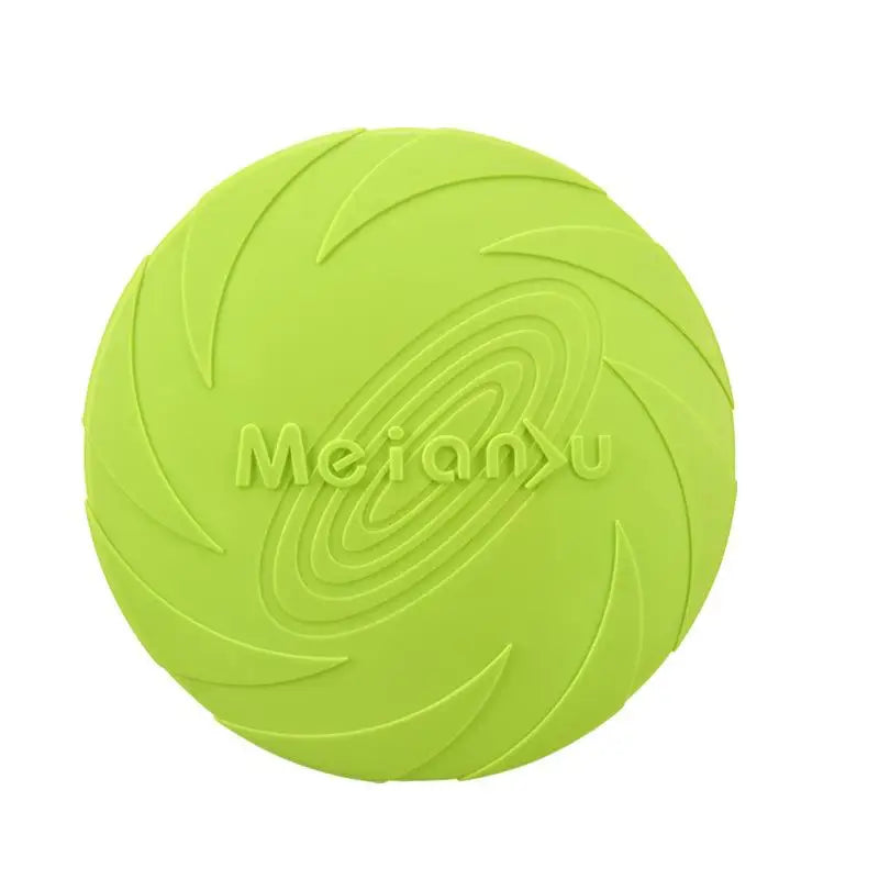 Frisbee pour chiens résistant et durable de couleur vert. Image produit Boutiquechien