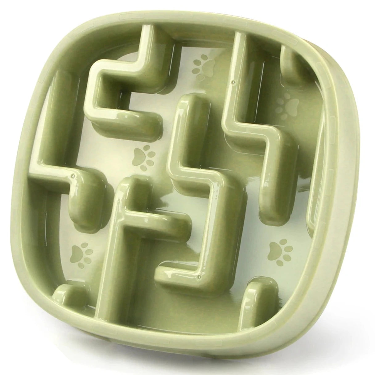 gamelle pour chien anti glouton de couleur vert pour chien de boutiquechien