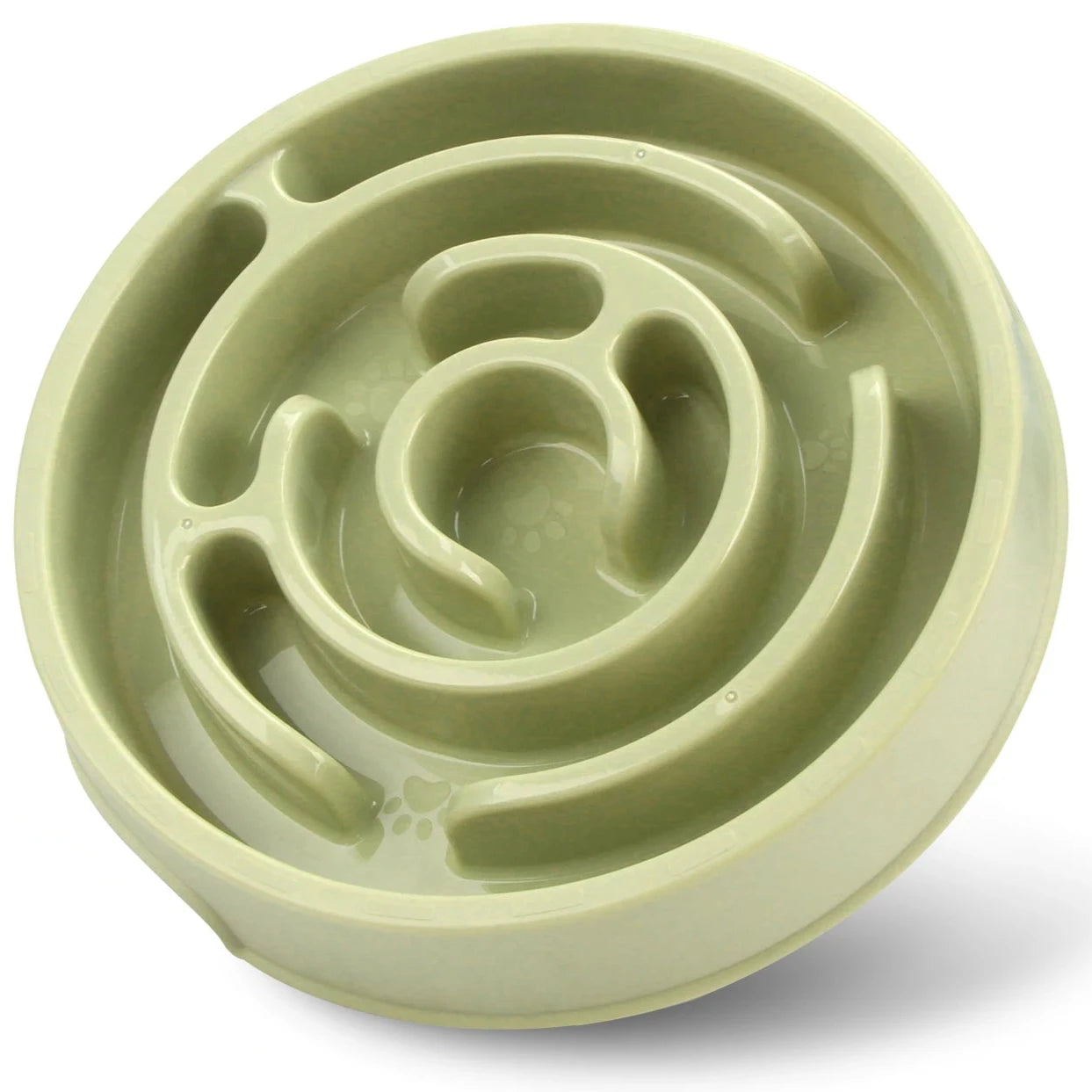 Gamelle pour chien anti-glouton de couleur vert de boutiquechien