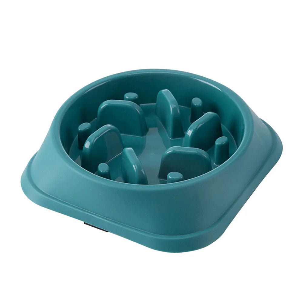 Gamelle pour chien anti glouton de couleur vert foncé. Image produit Boutiquechien