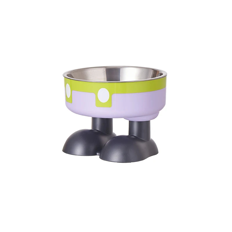 Gamelle chien longues oreilles violet et vert