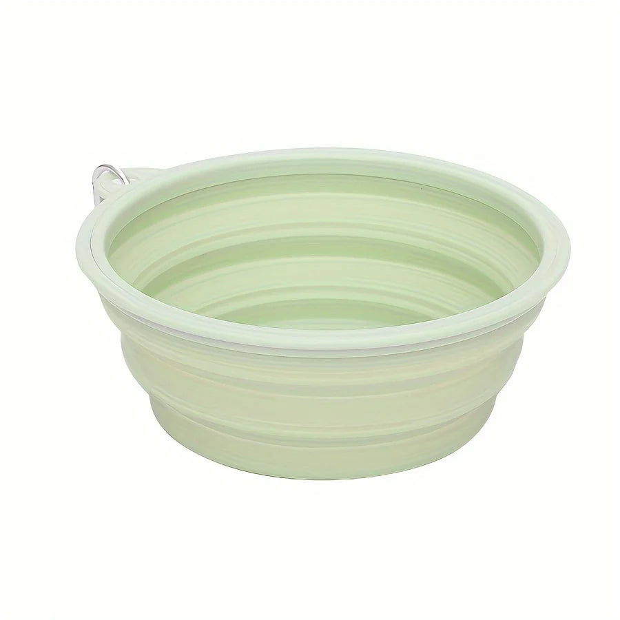 Gamelle pour chien pliante de couleur verte. Image produit Boutiquechien