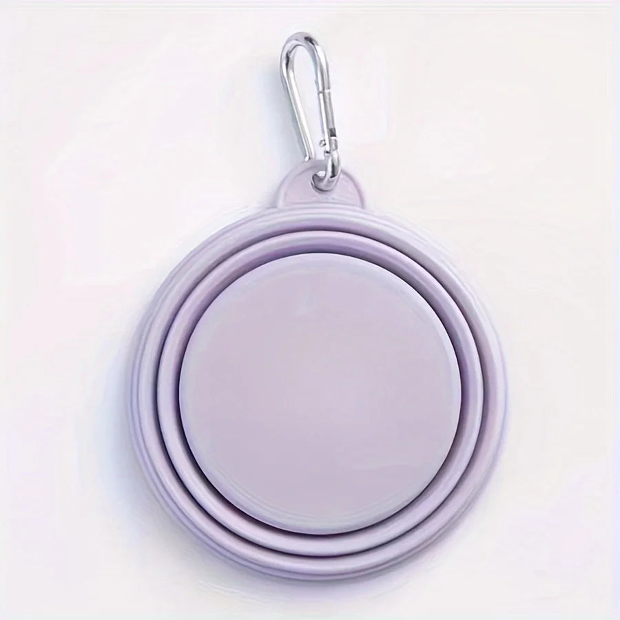 Gamelle pour chien pliante de couleur violette. Image produit Boutiquechien