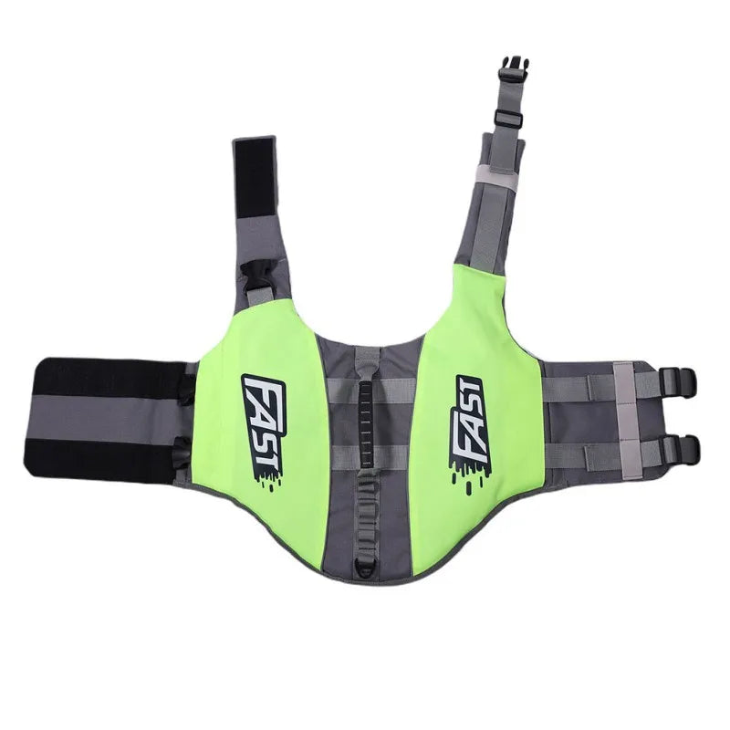Gilet pour chien de couleur vert et gris. Image produit Boutiquechien