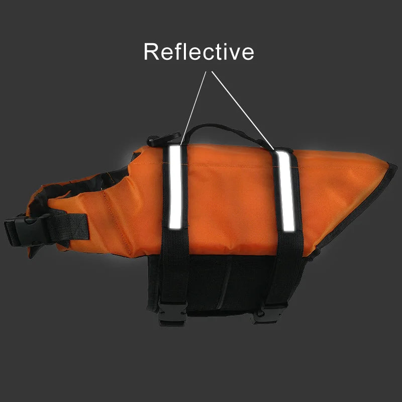 Harnais pour chien de sauvetage de couleur orange et réfléchissant. Image produit Boutiquechien
