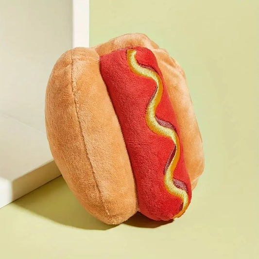 peluche hot dog pour chien