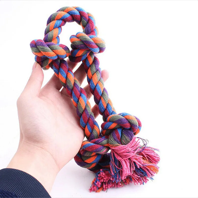 Gros os pour chien style corde multicolore. Image produit Boutiquechien