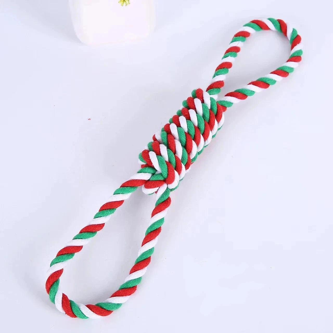 jouet corde pour chien au couleur de Noël. image produit Boutiquechien