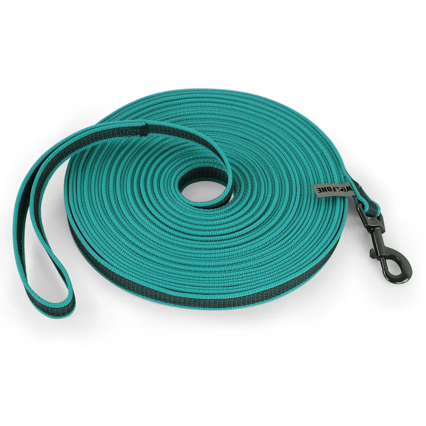 laisse pour chiot bleu en nylon résistant de couleur jaune et noir. Image produit Boutiquechien