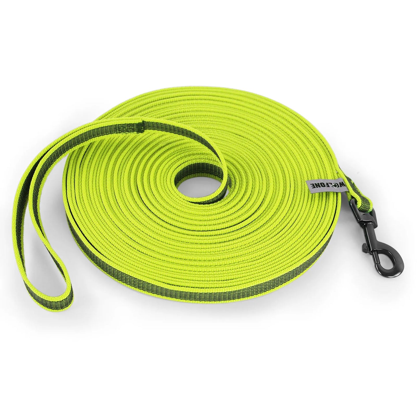 laisse pour chiot jaune en nylon résistant de couleur jaune et noir. Image produit Boutiquechien