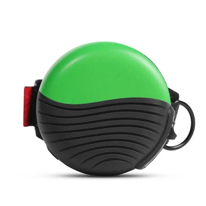laisse enrouleur pour chien de couleur vert et noir parfait pour promener les chiens à une main. Image produit Boutiquechien