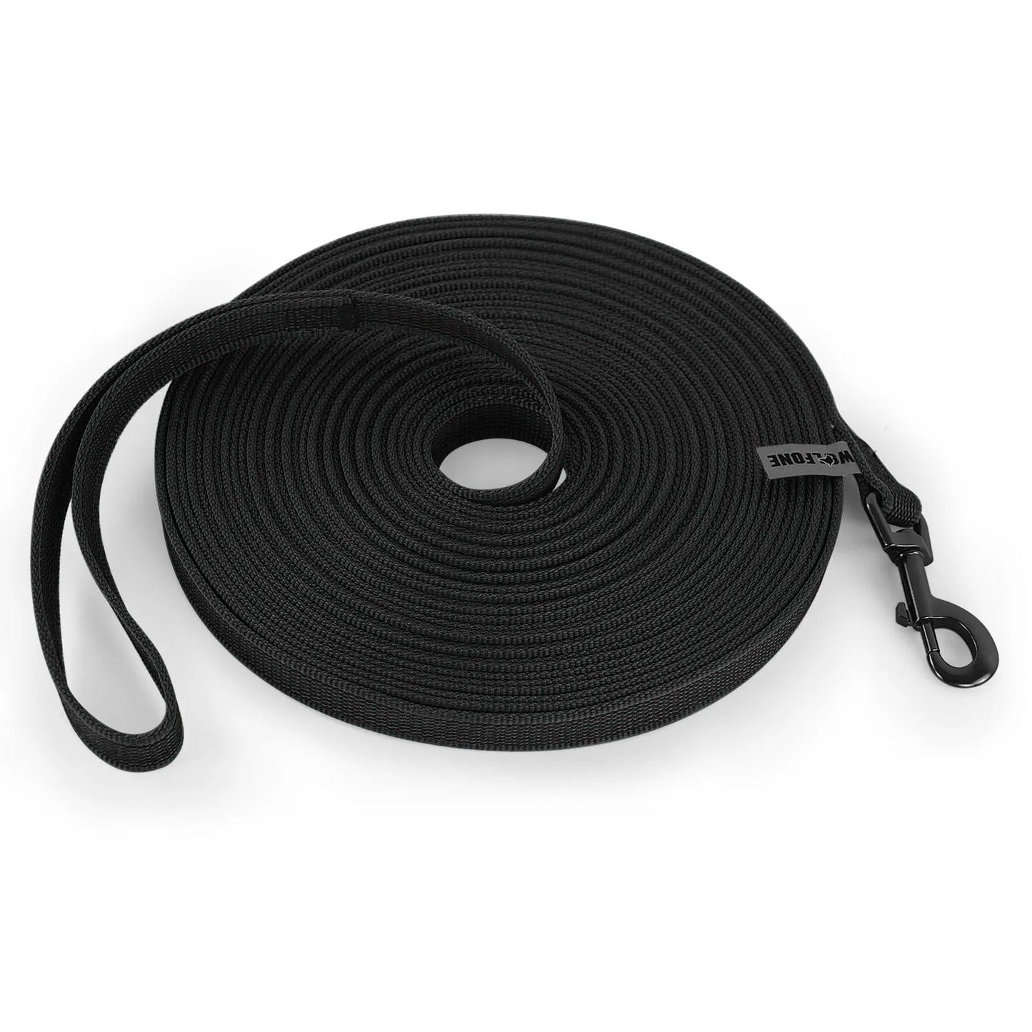 laisse pour chiot noir en nylon résistant de couleur noir. Image produit Boutiquechien