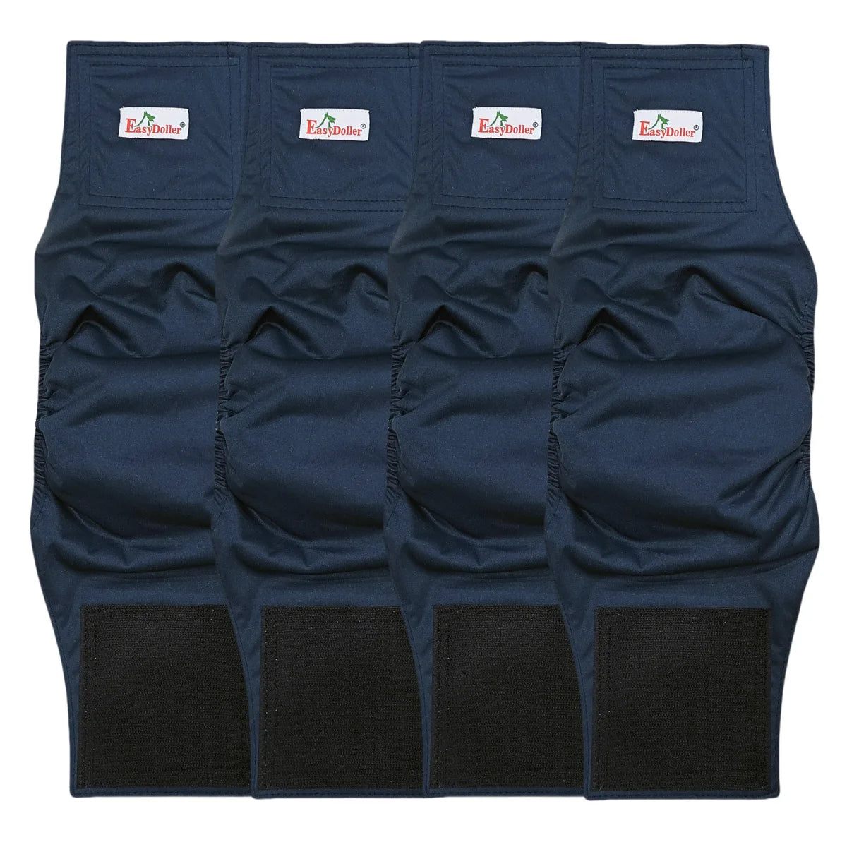 Lot 4 de couche pour chien de couleur bleu foncé. Image produit Boutiquechien