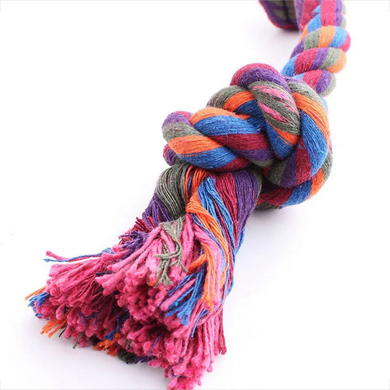 os tressé pour chien style corde résistant et durable. L'os est multicolore. Image produit Boutiquechien