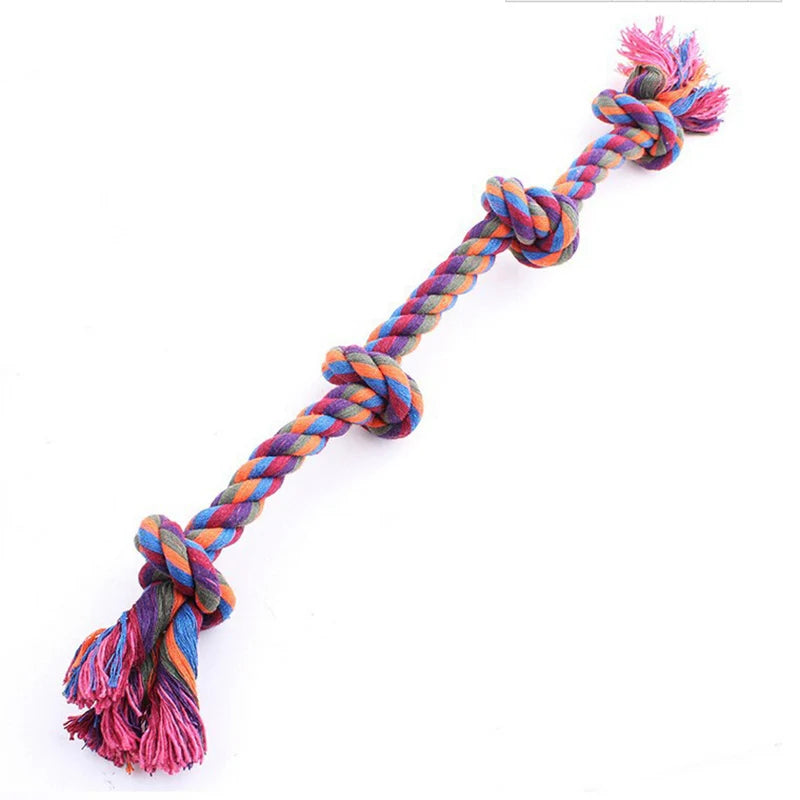 gros os pour chien résistant en corde. L'os en corde possède plusieurs couleurs et il est de grande tailles. Image produit Boutiquechien