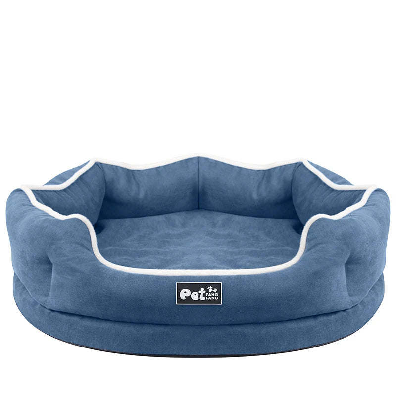 Panier pour chien de couleur bleu et blanc élégant et durable. Image produit boutiquechien