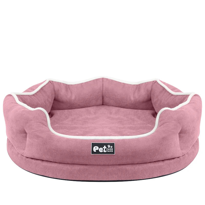 Panier pour chien de couleur rose et blanc élégant et durable. Image produit boutiquechien