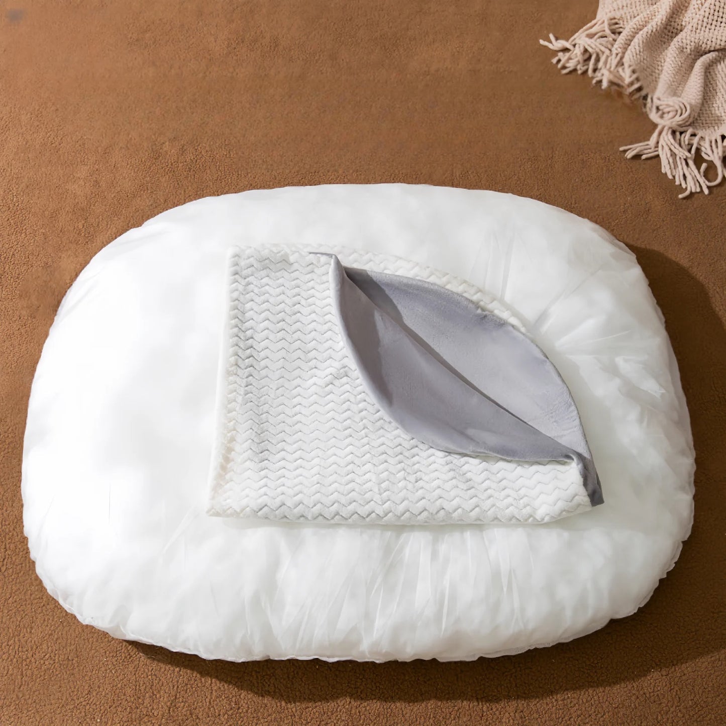 Panier chien déhoussable pour faciliter le nettoyage du panier pour chien. Image produit boutiquechien