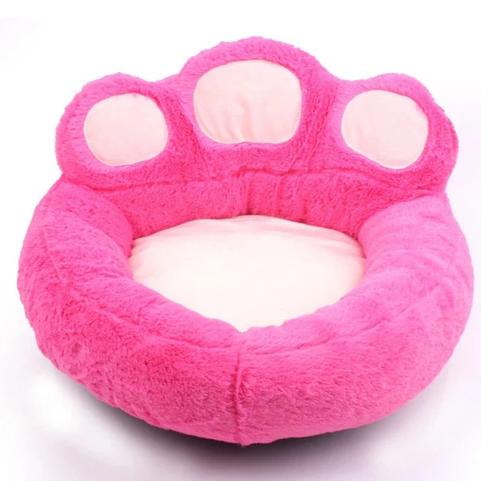 panier pour chien en forme de patte rose. Panier xl rose pour chien. Image produit boutiquechien