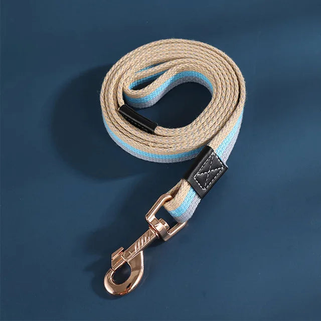 laisse pour chiot de couleurs bleu fait en nylon. Image produit Boutiquechien