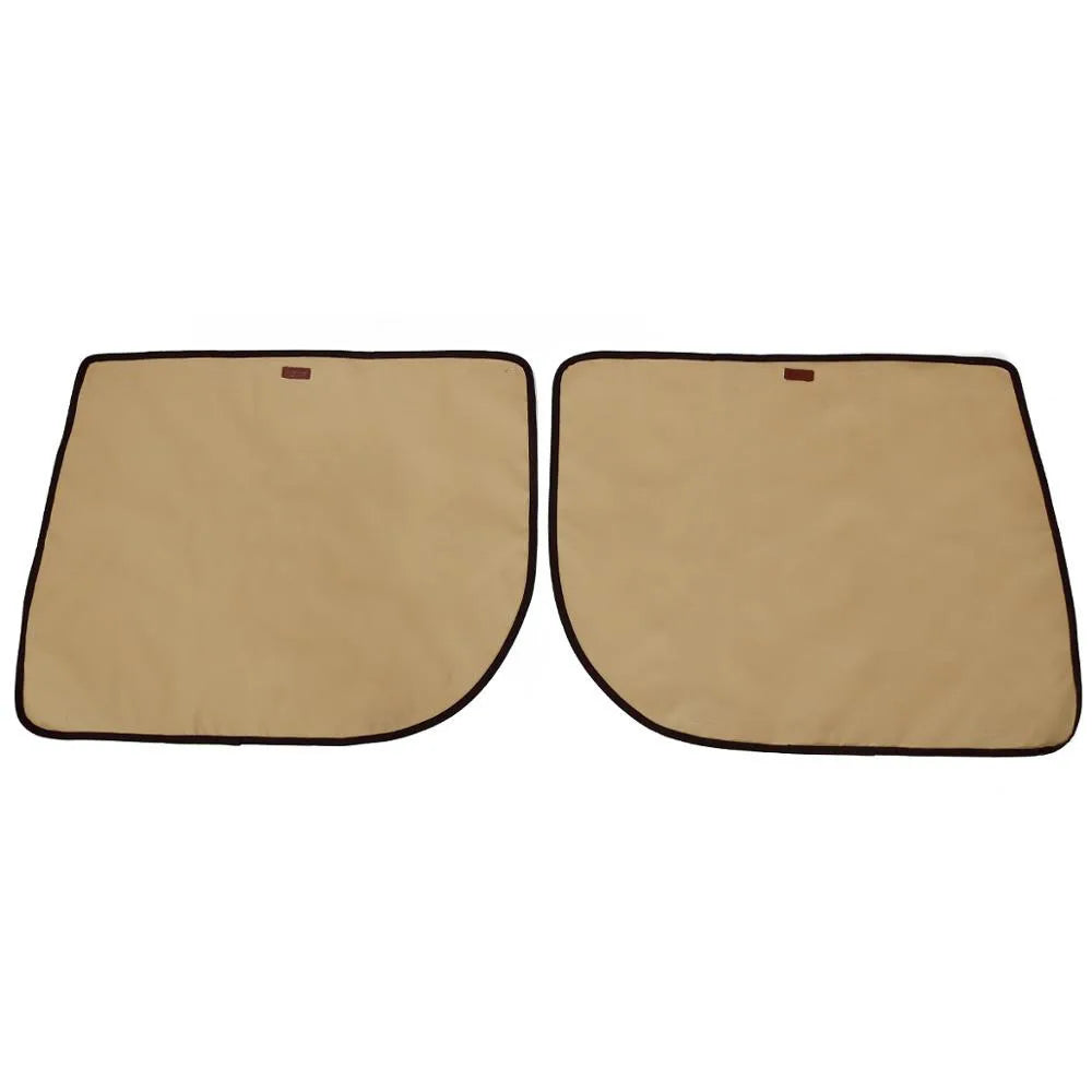 Protection de panneau de porte pour chien de couleur beige. Pratique pour protéger les portes ed voiture contre les griffes de votre chien. Image produit Boutiquechien